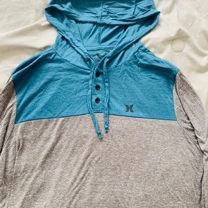 💥SALE💥 Blue and Gray Hurley Hoodie